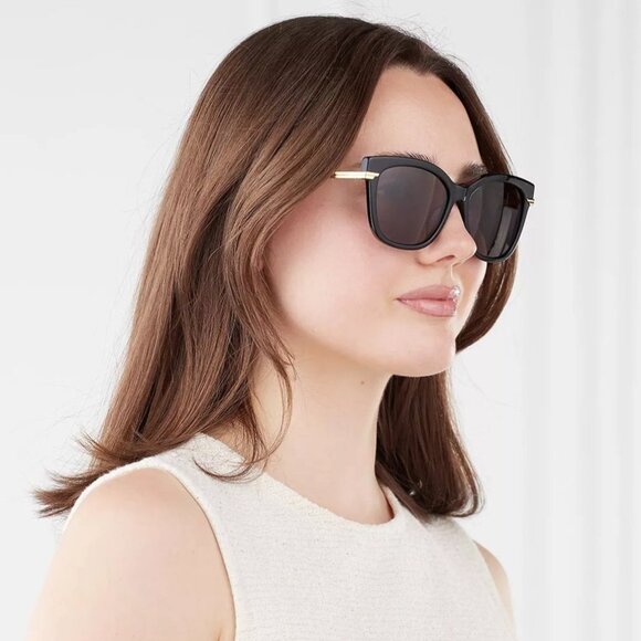 NEW BOTTEGA VENETA BV1296SA 001 SUNGLASSES BLACK WOMEN EYEWEAR